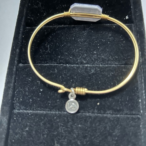 Luca & Danni Women’s Wire Purple and White Checked Charm - Picture 2 of 3